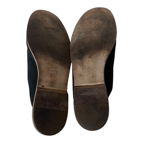 James Perse Helena Black Suede Slide On Mule Shoes Size 40 EU - Picture 11 of 11